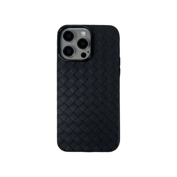 Black iphone woven case