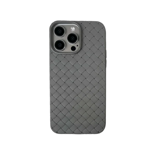 Grey iphone woven case